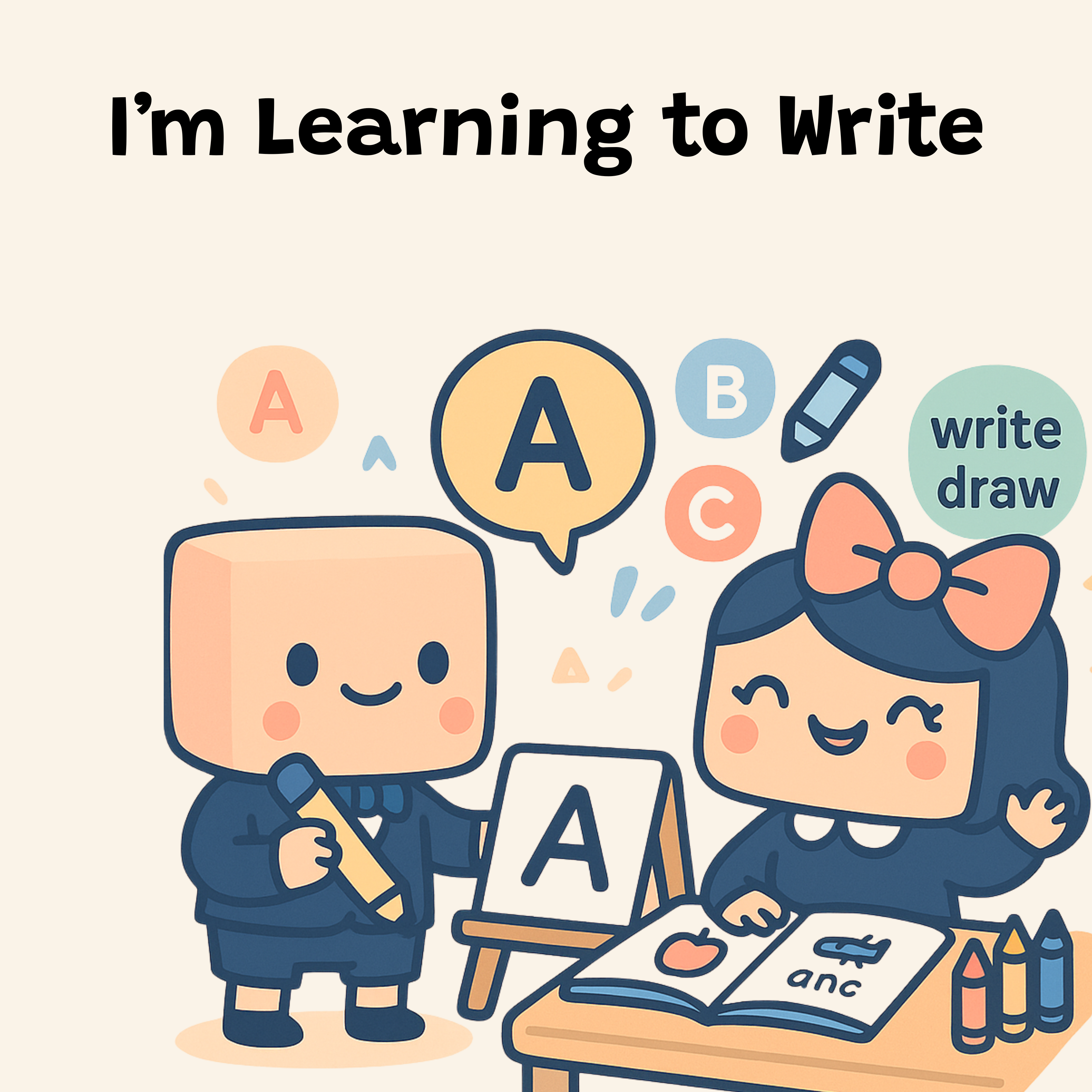 I learn to write