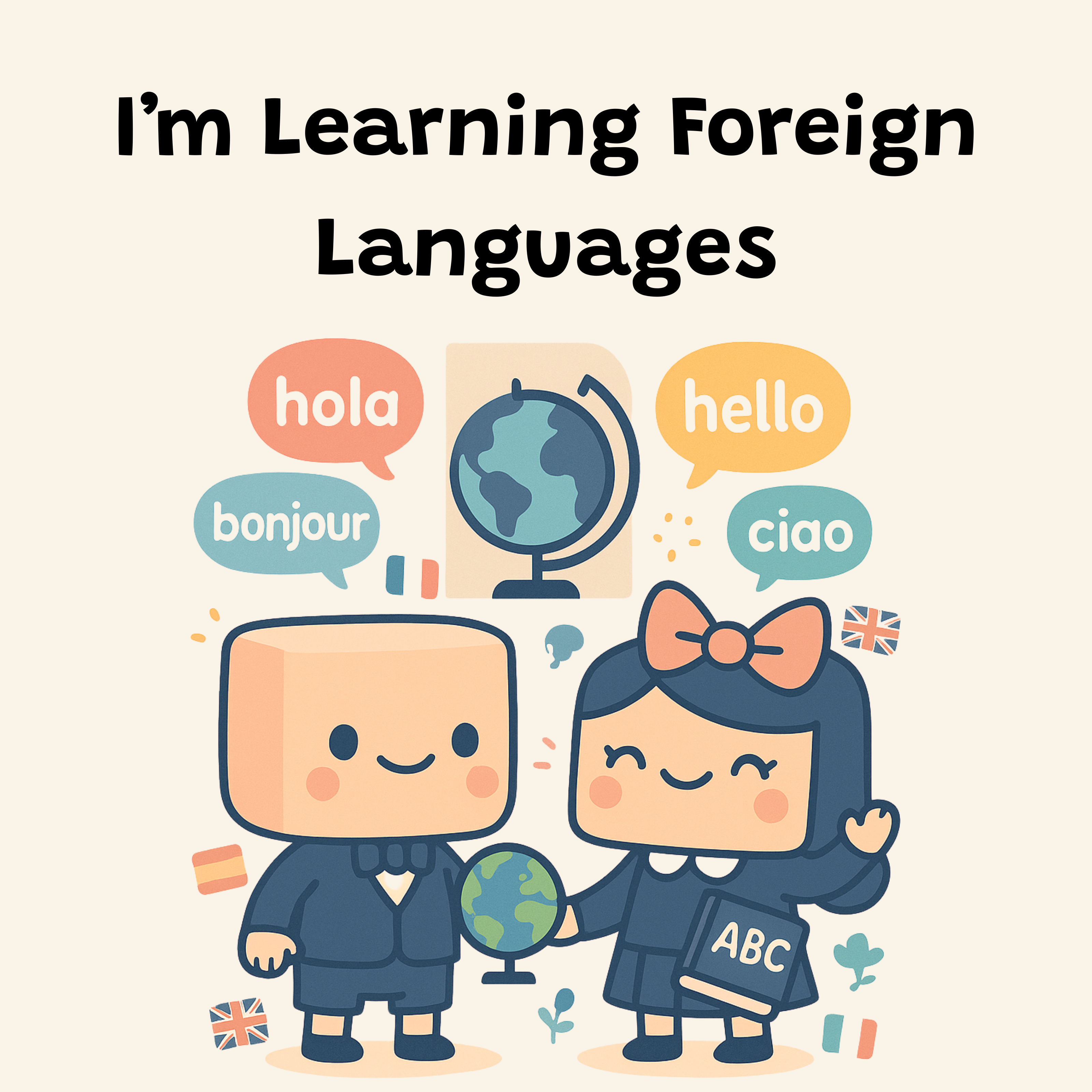 I learn foreign languages
